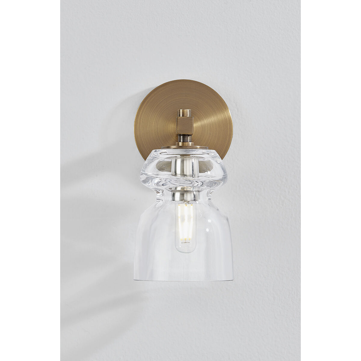 Trey 1 Light 4.75 inch Patina Brass Wall Sconce Wall Light